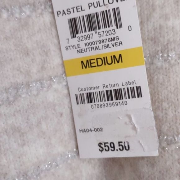 Style & Co Embellished Cowl Neck Sweater Medium - Picture 4 of 9